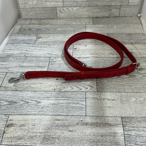 Yves St Laurent red leather ostrich replacement purse strap - Picture 2 of 6